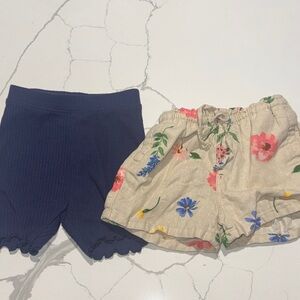Two Pairs Toddler Girls Old Navy Shorts 2T